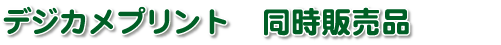 デジカメプリントの同時販売品一覧